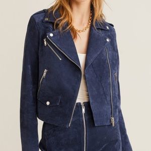 mango suede biker jacket